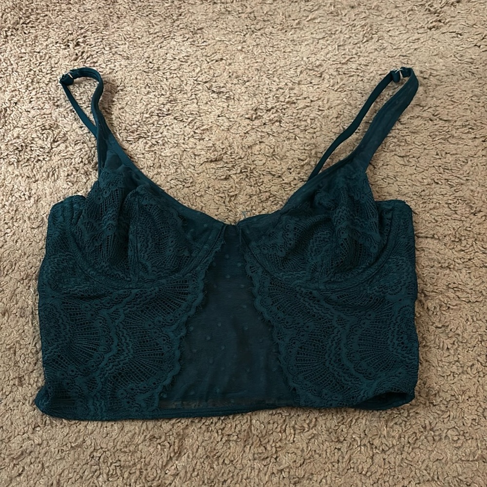 Green corset top